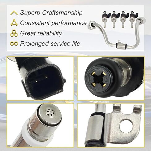 مجموعة خط حاقن الوقود 06160-5PA-305 متوافقة مع Honda Civic 2017-2020، متوافقة مع Accord 2018-2021 L4 1.5L، متوافقة مع CR-V 2018-2020، استبدل 16012-5PA-315 in Kuwait