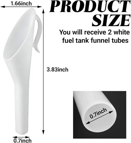 2PCS Automotive Capless Gas Tank Funnel, Car Refueling Funnel, Leak-Proof Fuel Tank Funne for Ford Focus F150 Mercury Lincoln Mountaineer Mariner, OEM#8U5A-17B068-EB 1782177 1833948 2050651 in Kuwait