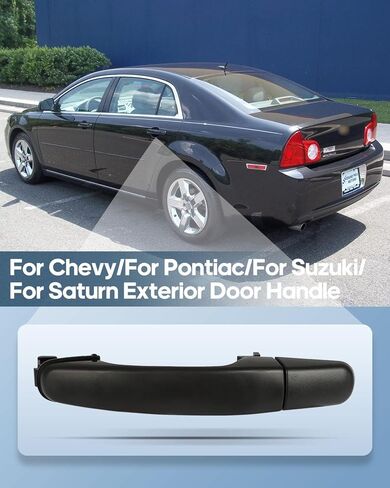 ECCPP Exterior Door Handle 2005-2012 for Chevy for Equinox,2006-2011 for Chevy for HHR Outer Replacement Front Right Rear Left or Right Door Handle 1 PC Black 22729814-PFM, GM1310184 in Saudi Arabia