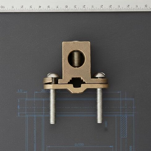 Morris Products Heavy Duty Ground Clamp For Connecting Grounding Conductor to Water Pipes, Copper Tubing, Rebar, Ground Rods 1/2-1 Water Pipe, Ground Rod Range, 8-4/0 Wire Range, (91610) in Kuwait