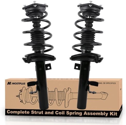 MOSTPLUS Pair Front Complete Struts Coil Spring Assemblies 172523 172522 Compatible With 2012 2013 Ford Focus (2.0L Only) Shocks Absorber kit in Saudi Arabia