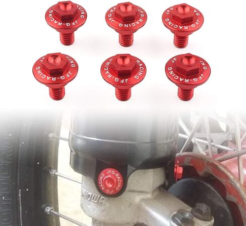 CNxinn10 Motor Front Fork Guard Bolts Screw 6 pcs CNC for HONDA CR125/250 97-07, CRF250R 04-19, 450R 02-19, 250X 04-18, 450X 05-18 in Saudi Arabia