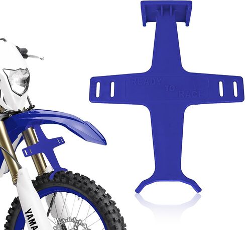 Wuyaoyao Motorcycle Fork Guard, Plastic Dirt Bike Fork Saver Suspension Support Brace, Transportation Protector Tie Down Seal Saver Protection Accessories, Dirtbike Motocross Accessories (Blue) in Saudi Arabia