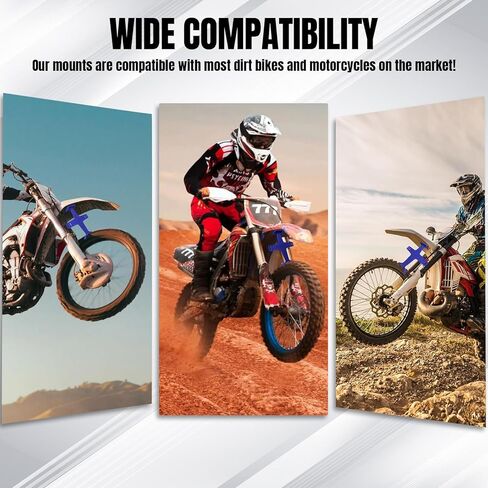 Wuyaoyao Motorcycle Fork Guard, Plastic Dirt Bike Fork Saver Suspension Support Brace, Transportation Protector Tie Down Seal Saver Protection Accessories, Dirtbike Motocross Accessories (Blue) in Saudi Arabia