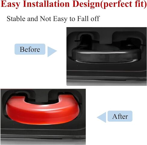 (Extended Version) Tow Hook Covers for Silverado 1500 2007-2026 and GMC Sierra 1500 2007-2019, Front Hitch Cover Compatible with Silverado 1500 Accessories, Not fit Verticle Tow Hooks (Black) in Saudi Arabia