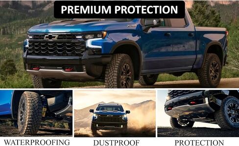 (Extended Version) Tow Hook Covers for Silverado 1500 2007-2026 and GMC Sierra 1500 2007-2019, Front Hitch Cover Compatible with Silverado 1500 Accessories, Not fit Verticle Tow Hooks (Black) in Saudi Arabia