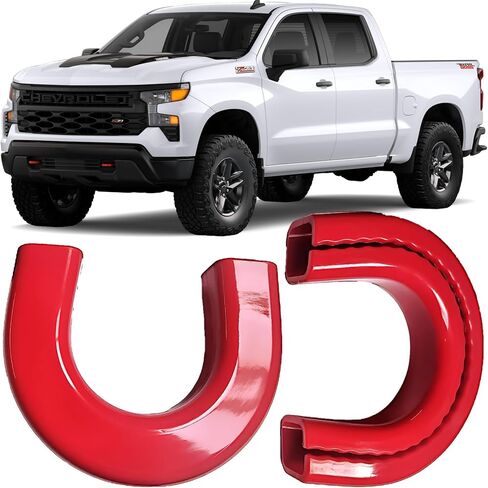 (Extended Version) Tow Hook Covers for Silverado 1500 2007-2026 and GMC Sierra 1500 2007-2019, Front Hitch Cover Compatible with Silverado 1500 Accessories, Not fit Verticle Tow Hooks (Black) in Saudi Arabia