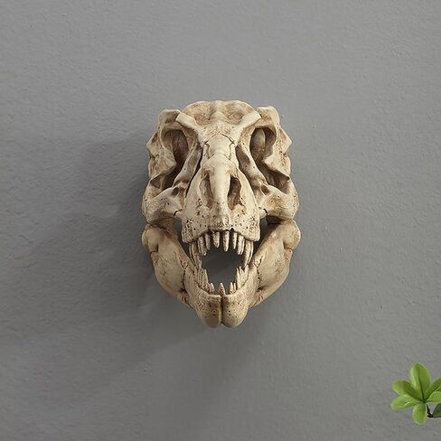 Museum-Quality T-Rex Dinosaur Skull Wall Mount - 3D Resin Replica Decor for Home, Office & Kids Room | Realistic Prehistoric Dinosaur Wall Art in Saudi Arabia