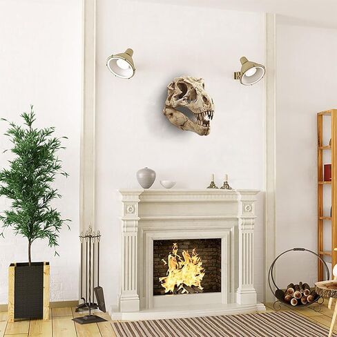 Museum-Quality T-Rex Dinosaur Skull Wall Mount - 3D Resin Replica Decor for Home, Office & Kids Room | Realistic Prehistoric Dinosaur Wall Art in Saudi Arabia
