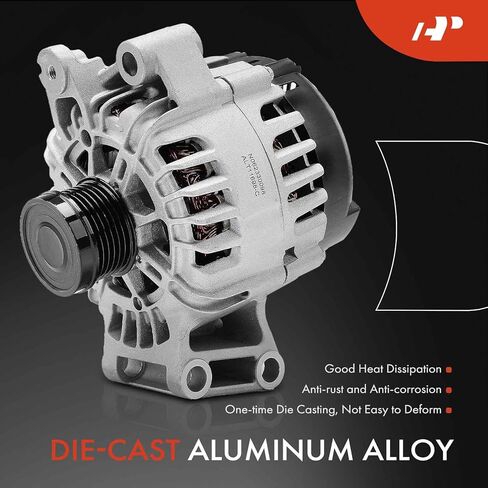 مولد كهربائي ممتاز متوافق مع Ford Fiesta 2014-2018 1.6L، 12V 120A 6-Groove Clutch Pulley في اتجاه عقارب الساعة in Saudi Arabia