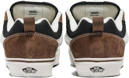 Vans Unisex Knu Skool Shoe - '90s Retro Puffy Fashion Sneakers for Men & Women, Nineties Black/Brown, 8.5 in Saudi Arabia