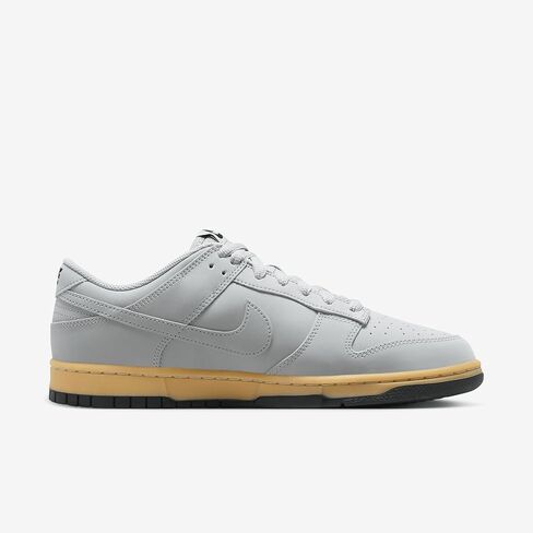 Nike Dunk Low Retro SE Men's Shoes (HQ1932-001, Wolf Grey/Gum Yellow/Black/Wolf Grey) Size 9 in Saudi Arabia