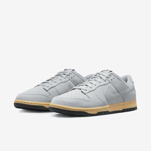 Nike Dunk Low Retro SE Men's Shoes (HQ1932-001, Wolf Grey/Gum Yellow/Black/Wolf Grey) Size 9 in Saudi Arabia
