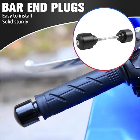 Motorcycle Handlebar Grips Plug Aluminum Bar End Cap Sliders Replacement for Honda VFR800 2000-2008 CBR900RR 2000-2003 CTX700 2014-2018 in Saudi Arabia