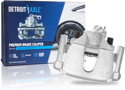 Detroit Axle - Front Left Brake Caliper for Mazda 3 Sport 5, Driver Side Disc Brake Caliper with Bracket Assembly 2011 2012 2013 Replacement in Saudi Arabia