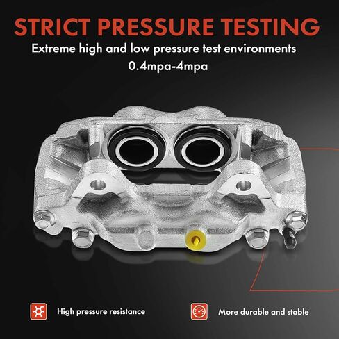 A-Premium Disc Brake Calipers Assembly Without Bracket Compatible with Porsche Cayenne 2003-2004, 2005-2006 3.2L, 2008-2010 3.6L & Volkswagen Touareg 2004-2005 - Front Side in Saudi Arabia