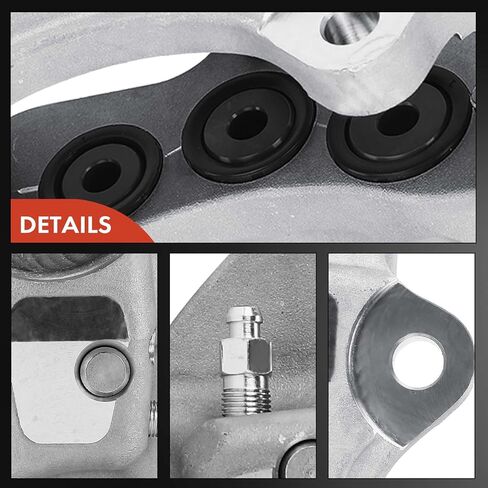 A-Premium Disc Brake Calipers Assembly Without Bracket Compatible with Porsche Cayenne 2003-2004, 2005-2006 3.2L, 2008-2010 3.6L & Volkswagen Touareg 2004-2005 - Front Side in Saudi Arabia
