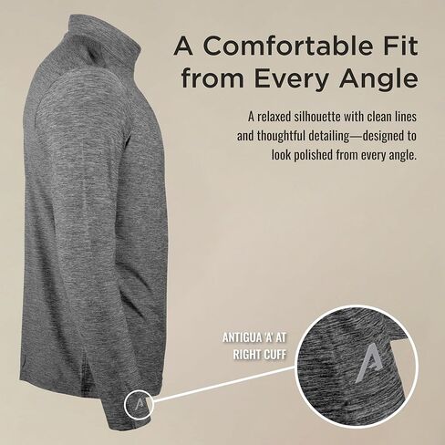 Antigua US Mens Soccer Hunk Quarter Zip Pullover in Saudi Arabia