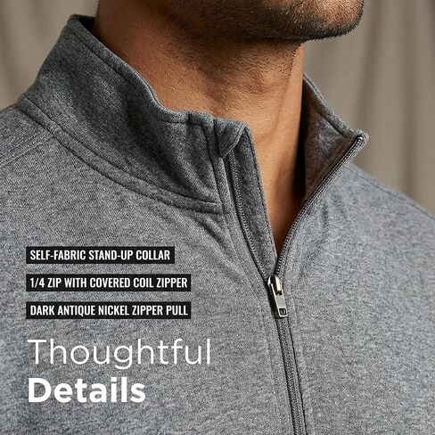 Antigua US Mens Soccer Hunk Quarter Zip Pullover in Saudi Arabia