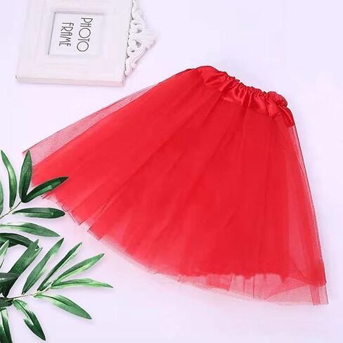 تنورة توتو للفتيات، فستان باليه أميرة من التول مكون من 3 طبقات، تنورة أطفال لحفلات الرقص للأميرة من عمر 3 إلى 10 سنوات in Kuwait