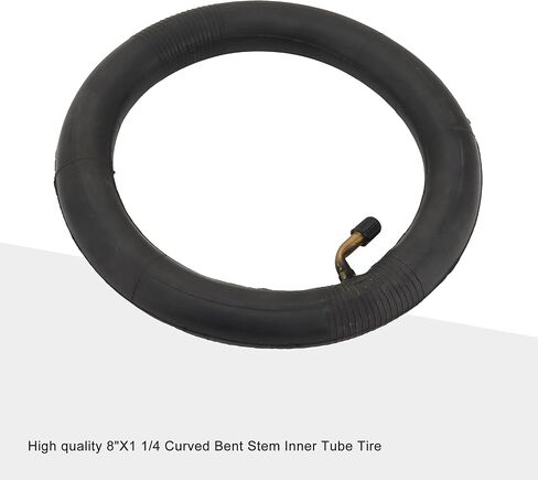 GOOFIT 8" X 1 1/4 Curved Bent Stem Inner Tube Tire for A-Bike Folding Bike Scooter in Kuwait