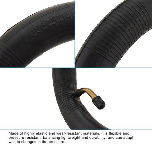 GOOFIT 8" X 1 1/4 Curved Bent Stem Inner Tube Tire for A-Bike Folding Bike Scooter in Kuwait
