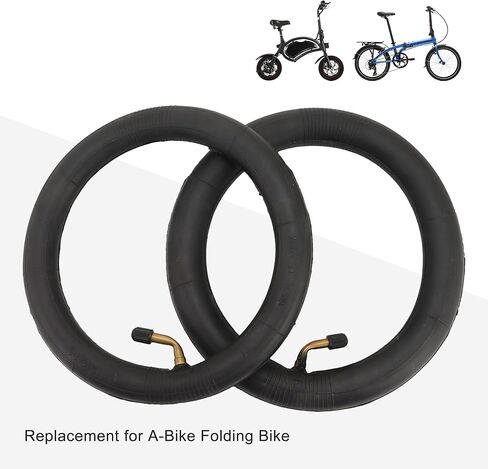GOOFIT 8" X 1 1/4 Curved Bent Stem Inner Tube Tire for A-Bike Folding Bike Scooter in Kuwait