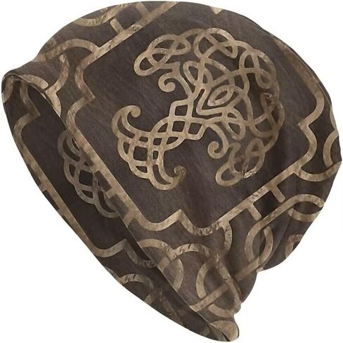 3D Printing Casual Scarf Bandana Loose Hat Stretch Headwear Viking Beanie Hat in Saudi Arabia