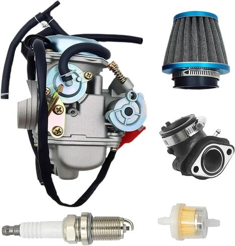 طقم ضبط المكربن، مكربن ​​لكولمان BK200 AT200-B AT200 JL50QT BK150، بديل لمحرك Go Kart 150cc 125cc، بديل لـ TaoTao 150cc مع فلتر هواء in Kuwait