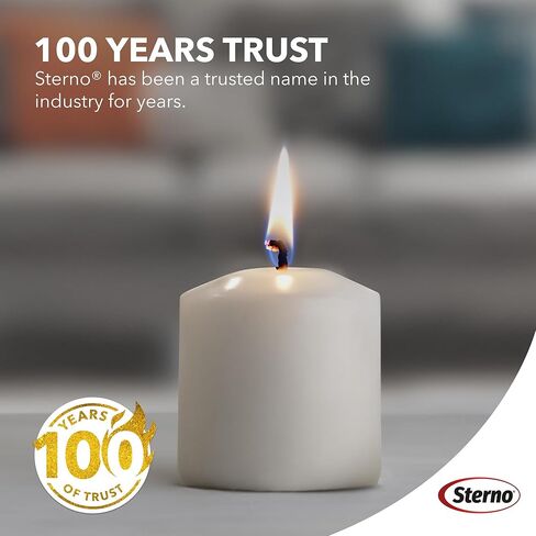 Sterno 72-Pack Votive Candles Bulk Pack - Long Lasting Tea Lights, Burns Up to 10 Hours - Unscented White Votive Candles for Indoors or Outdoors - Use as Party Decor or Centerpiece Table Decorations in Kuwait