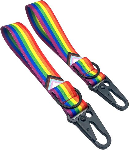 سلسلة مفاتيح رينبو برايد بحزام معصم مع حلقة مفاتيح، مجموعة من 2 in Kuwait