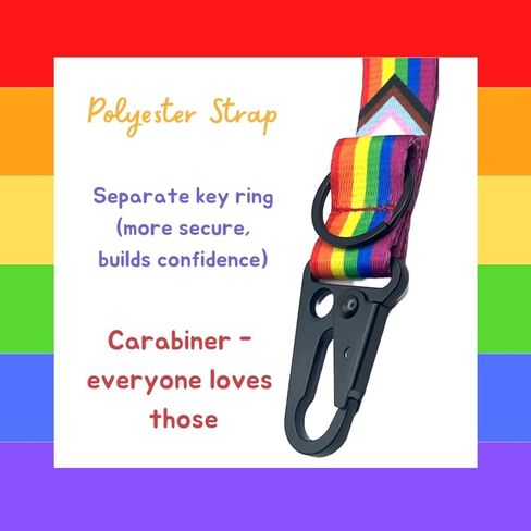 سلسلة مفاتيح رينبو برايد بحزام معصم مع حلقة مفاتيح، مجموعة من 2 in Kuwait