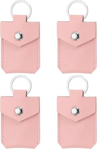 PATIKIL Leather Key Fob, Genuine Leather Keys Cover Portable Key Rings Air Tag Holder for Home Office Cars Keys ID Key Cards in Saudi Arabia