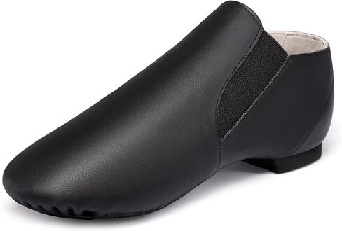 Dynadans Unisex Leather Upper Slip-on Jazz Shoe with Elastics for Women and Men's Dance Shoes in Kuwait