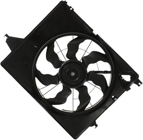 Dual Radiator and Condenser Fan Assembly Replacement 25380B8800 for Hyundai Santa Fe Sport 2013 2014 2015 2016 2017 2018 1 PCS in Saudi Arabia