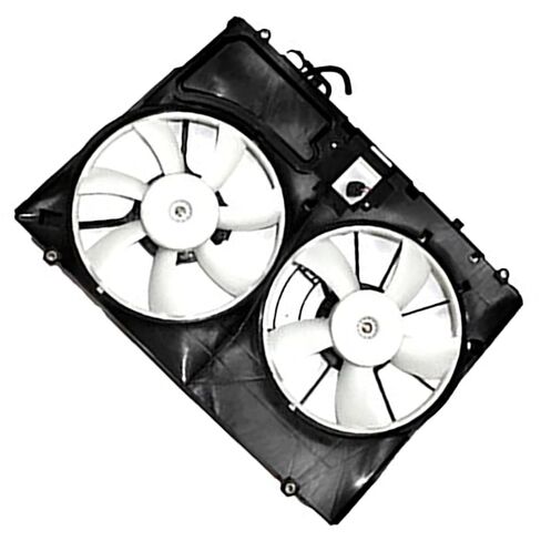Dual Radiator and Condenser Fan Assembly Replacement 16361-0P120, 16361-0P100, 16363-0A150 for Toyota Sienna 2007 2008 2009 2010 1 PCS in Saudi Arabia