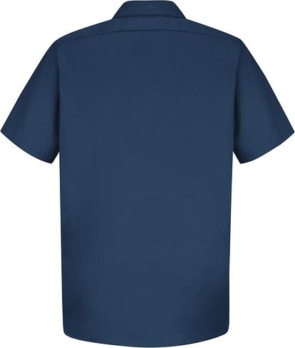 Red Kap Men's Wrinkle-Resistant Cotton Work Shirt, Navy, Short Sleeve X-Large in Saudi Arabia