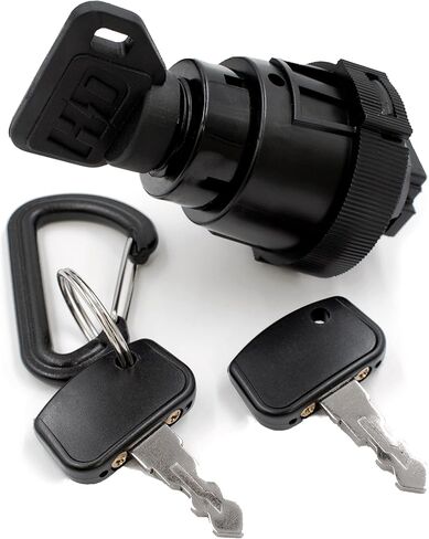 HD Switch - Starter Ignition Key Switch for Kubota Zero-Turn Mower ZD221 ZD321 ZD321N ZD323 ZD1011 ZD1021 ZD1211 ZD1211L ZD1211R ZD1211RL ZD1511LF ZD1511RL ZD1511RLF w/ 3 Keys & Free Carabiner in Saudi Arabia