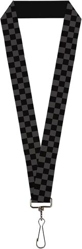 Buckle-Down Lanyard - 1.0" - Checker Black/gray Accessory in Saudi Arabia