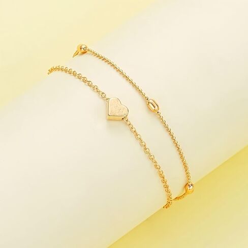 3-Piece Heart Pearl Necklace & Bracelet Set, Adjustable, Women's Daily/Gift Jewelry. in Saudi Arabia
