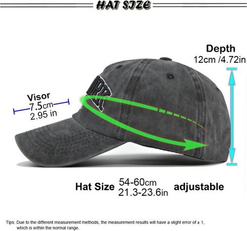 York Embroidery Baseball Caps Baseball Hats Adjustable Vintage Men Women Sunscreen Hats(Black) in Saudi Arabia