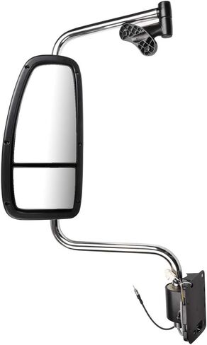 Truck Hood Mirror Door Mirror Fit for 1997-2010 for International 9200 9400i 9900i Rearview Mirror with Left Side Power Heated Chrome Housing in Saudi Arabia