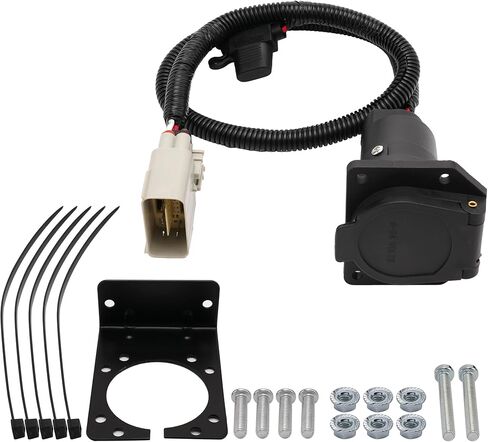 7 Way RV Trailer Hitch Tow Jumper Wiring Receptacle Plug Adapter Harness Kit for Tesla Model Y 2020-2022 16 PIN Connector 1534249-00-A-003 in Saudi Arabia