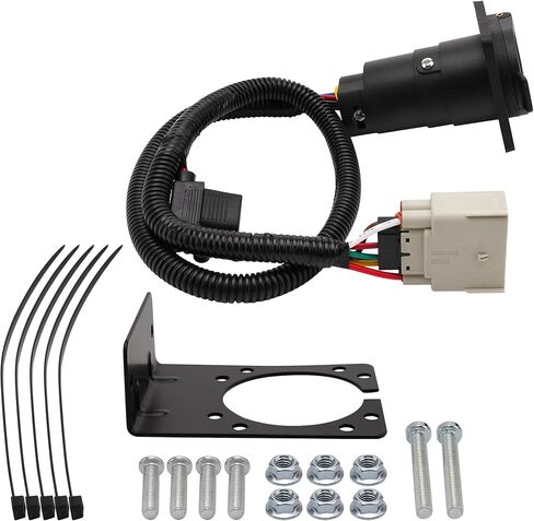 7 Way RV Trailer Hitch Tow Jumper Wiring Receptacle Plug Adapter Harness Kit for Tesla Model Y 2020-2022 16 PIN Connector 1534249-00-A-003 in Saudi Arabia