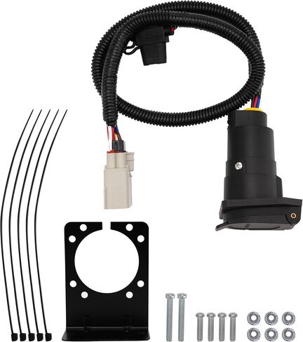 7 Way RV Trailer Hitch Tow Jumper Wiring Receptacle Plug Adapter Harness Kit for Tesla Model Y 2020-2022 16 PIN Connector 1534249-00-A-003 in Saudi Arabia