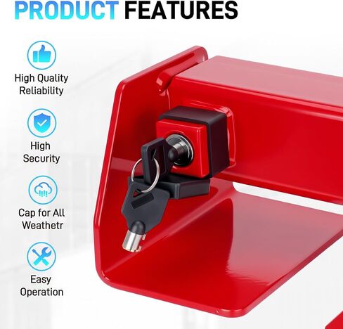 Heavy Duty Combination Container Equipment Lock, Powder Coated Steel Shipping Container, Cargo Vans & Semi Trailer Door, Shipping Container Truck Door Lock with Two Keys, Anti-Theft Rust-Proof in Kuwait