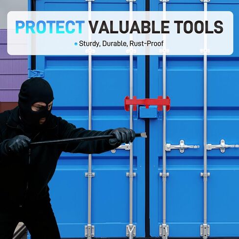 Heavy Duty Combination Container Equipment Lock, Powder Coated Steel Shipping Container, Cargo Vans & Semi Trailer Door, Shipping Container Truck Door Lock with Two Keys, Anti-Theft Rust-Proof in Kuwait