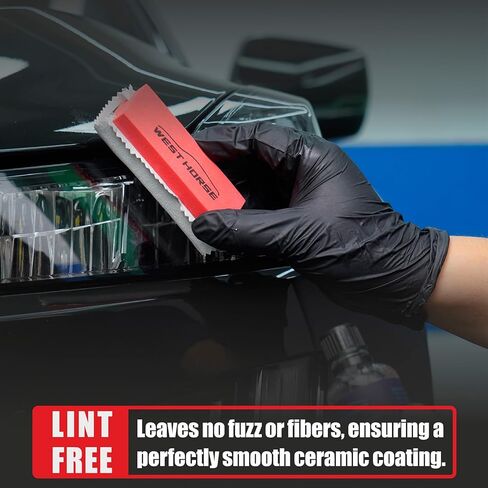 30 Count Suede Cloths for Applying and Leveling Coatings, Scratch-Free, Ultra Absorbent Microfiber for Ceramic Coating Application, Grey in Kuwait