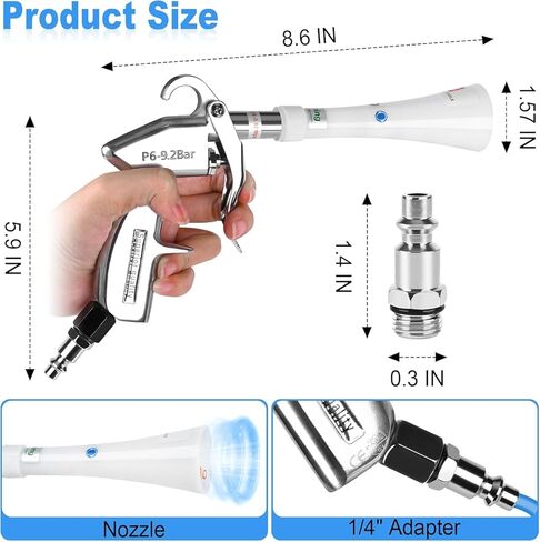 Tornado Car Cleaning Gun for Car Detailing Detailing Tool - High Pressure Air Gun Dry Cleaning Gun Used in Conjunction with Air Compressor in Saudi Arabia