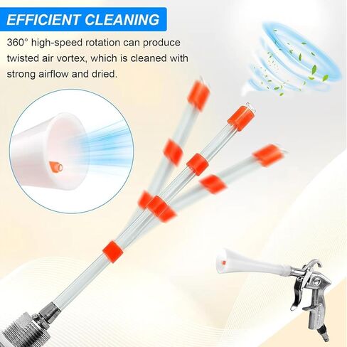 Tornado Car Cleaning Gun for Car Detailing Detailing Tool - High Pressure Air Gun Dry Cleaning Gun Used in Conjunction with Air Compressor in Saudi Arabia